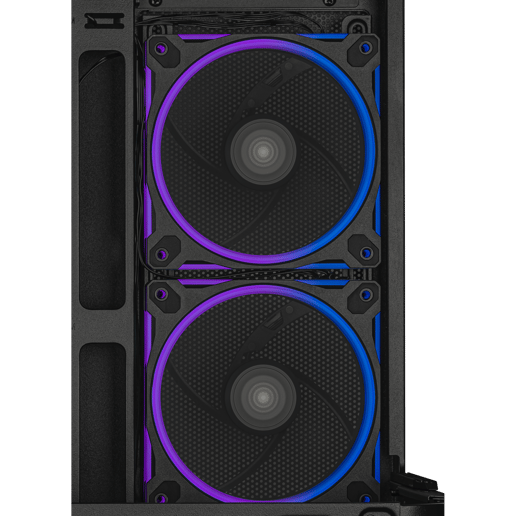 ASUS Prime AP202 ARGB Mid Tower Gaming Case - Black 